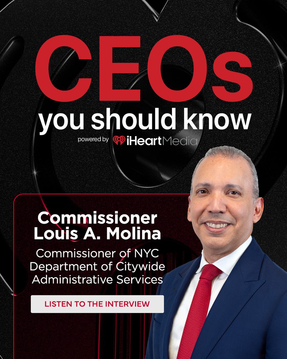 DCAS Commissioner Louis A. Molina joined Steve Delusant on the "CEOs You Should Know" podcast to discuss his civil service journey and the use of renewable diesel in the City fleet. Watch here: on.nyc.gov/3YbDgkB