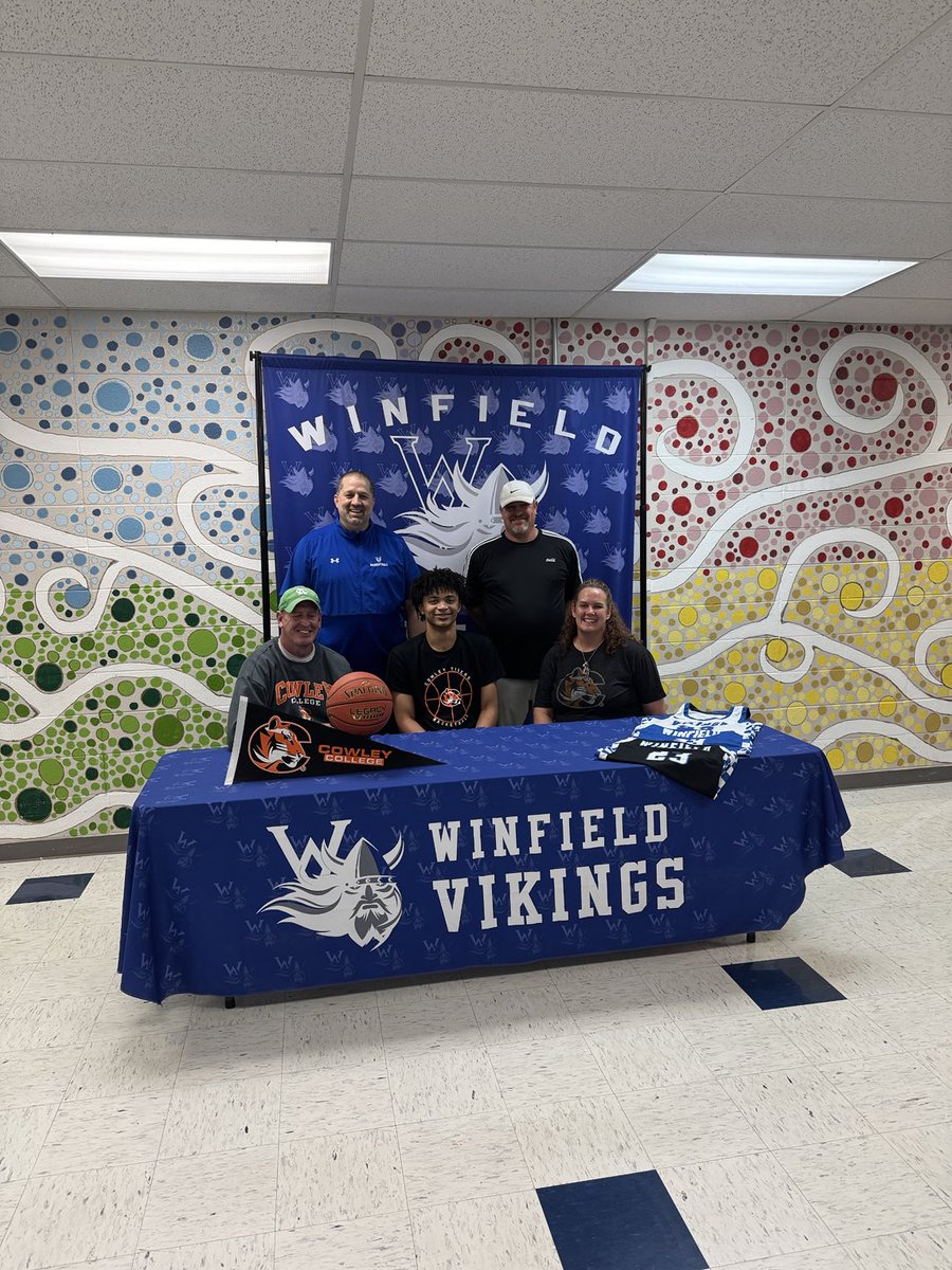 Congrats to Christian Moree on signing  with Cowley CC to play basketball.