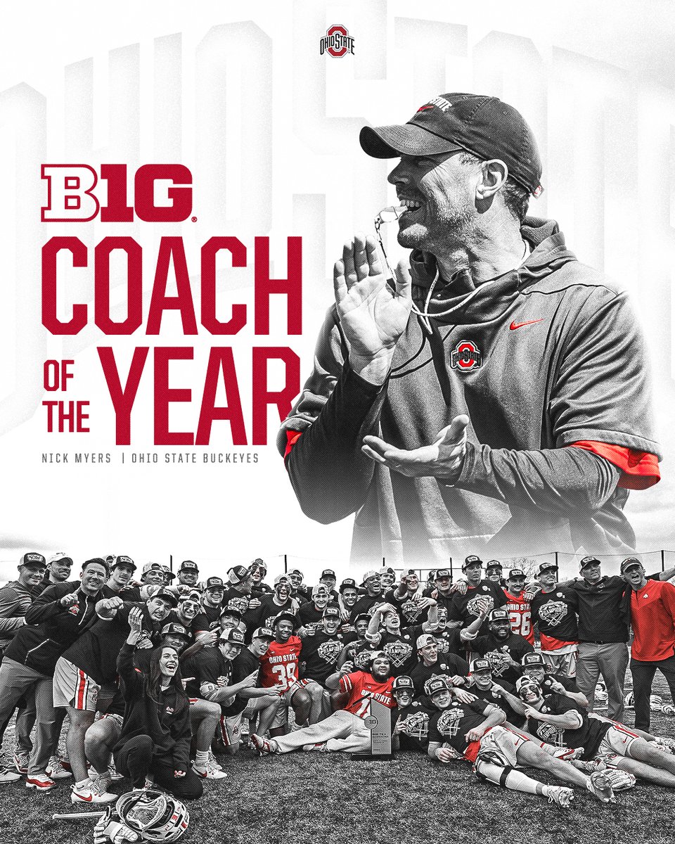 Congrats to Coach Myers - 2025 B1G Coach of the Year❗

#GoBucks