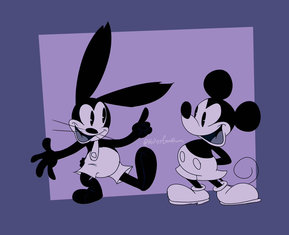 🐰🐭
#MickeyMouse 
#Oswaldtheluckyrabbit