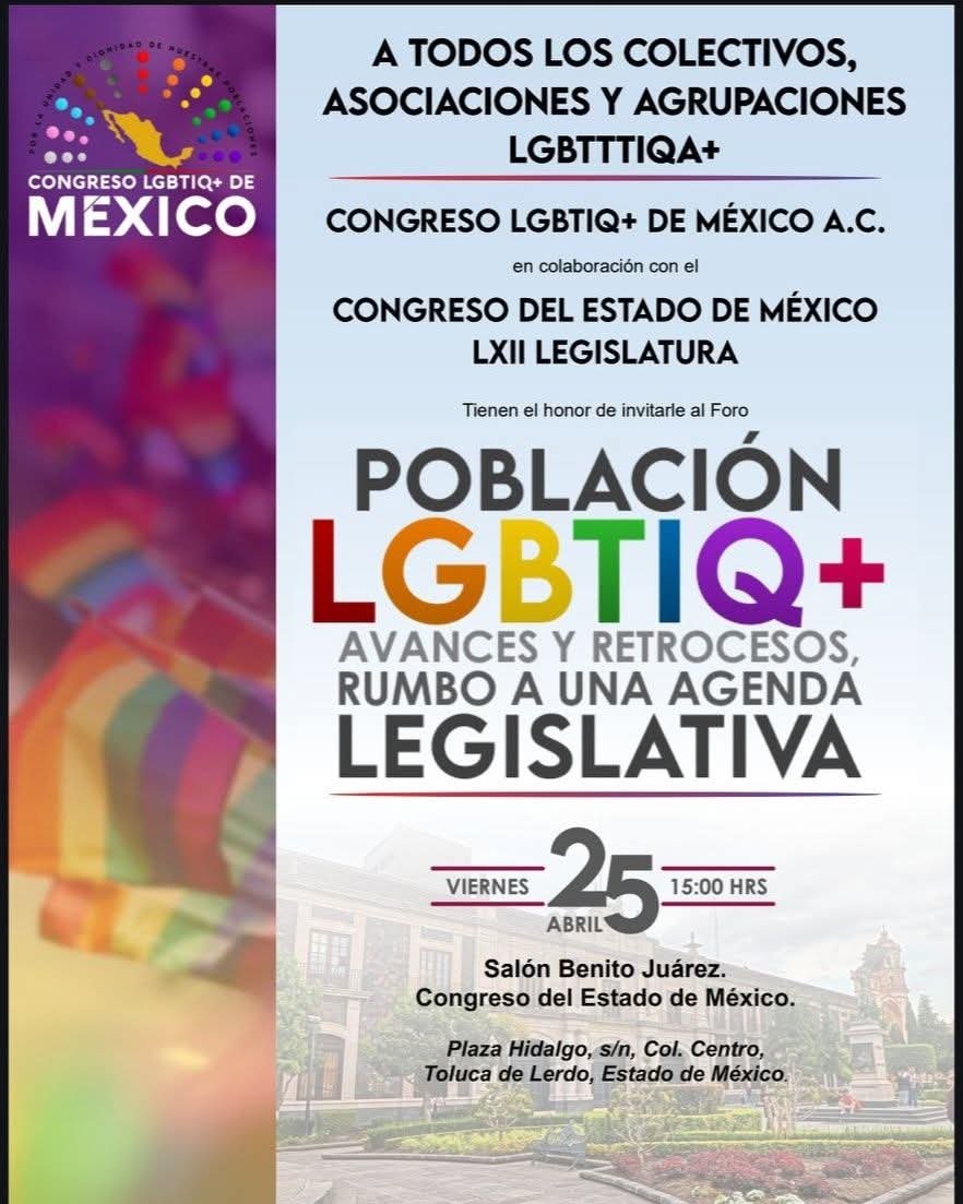 #Alerta 🌈 Habrá nuevo #Congreso LGBTTQB+