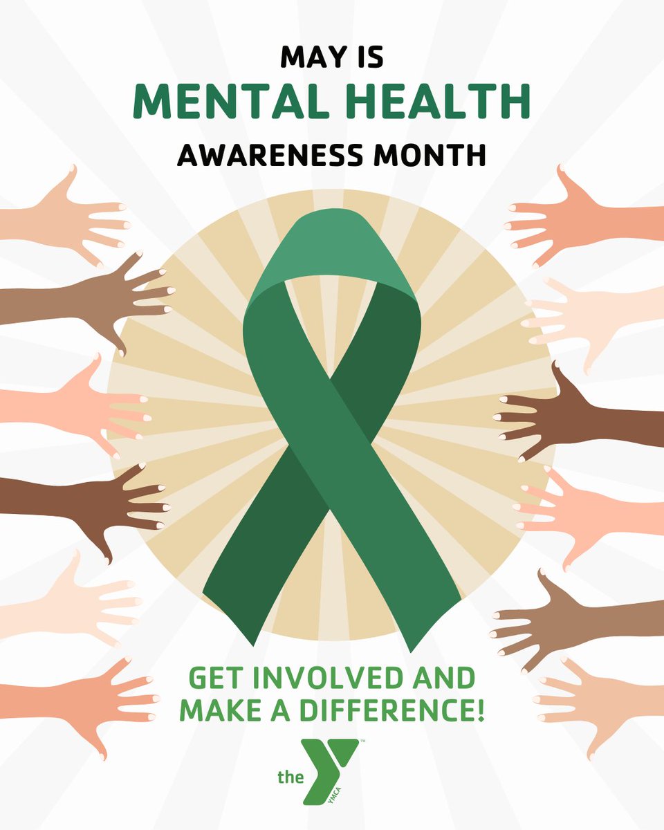 May is Mental Health Awareness Month 💚
At the Y, we believe mental health is just as important as physical health. This month, let's break the stigma, support one another, and prioritize wellness.
#talktoothersandmakeadifference #mentalhealthawareness #YMCA