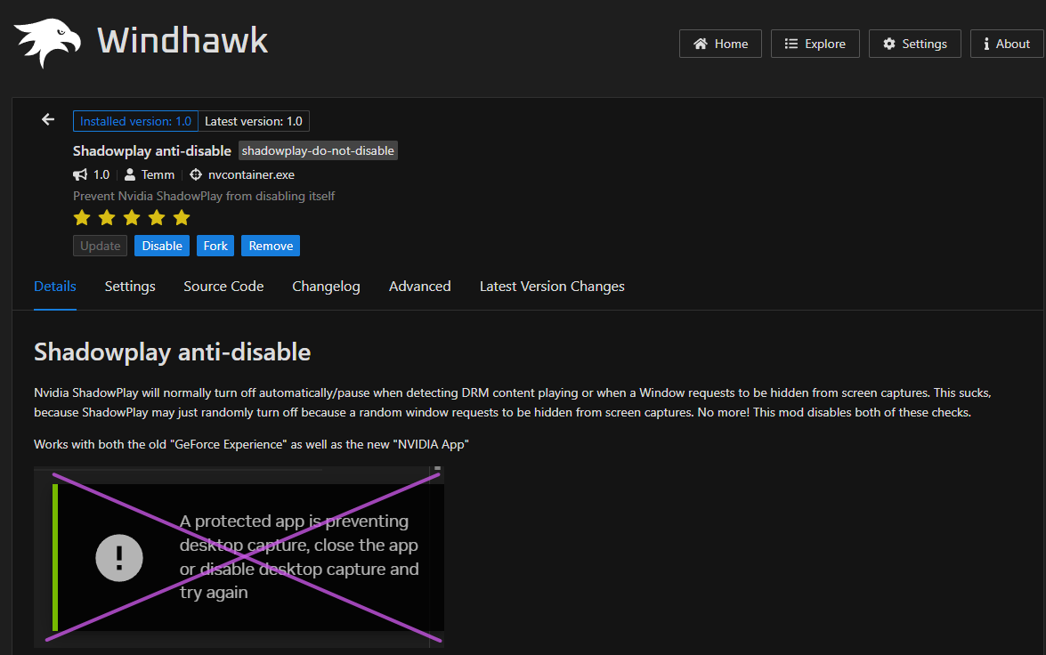 this windhawk mod is a life saver, fuck DRMs