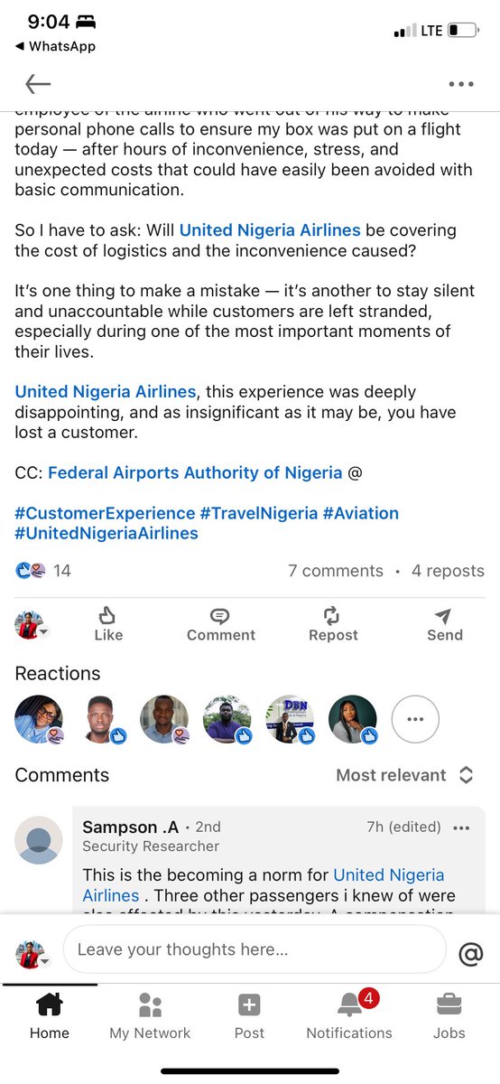 smiling_emoj's tweet photo. @flyunitedng Absolutely shocked at how @flyunitedng has handled my friend’s missing luggage situation. His wedding items were in that bag, and not even the courtesy of genuine help or empathy from your team. For an airline that boasts about ‘customer satisfaction,’. https://t.co/VDDHalr3HZ