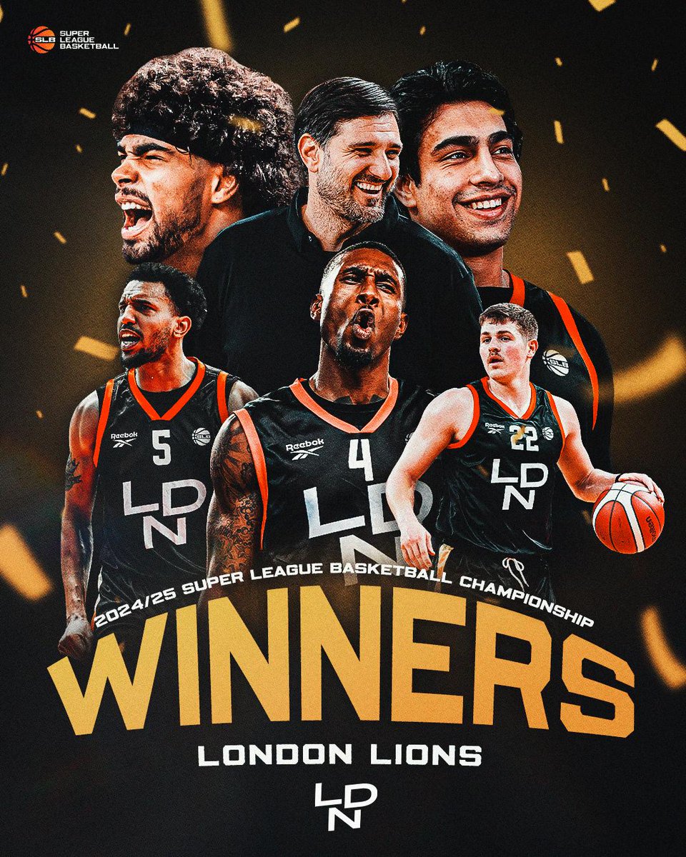 Champions! 🏆🤩 
<a href="/LondonLions/">London Lions Basketball</a> are your 2024/25 SLB Championship winners! 🦁

#BritishBasketball