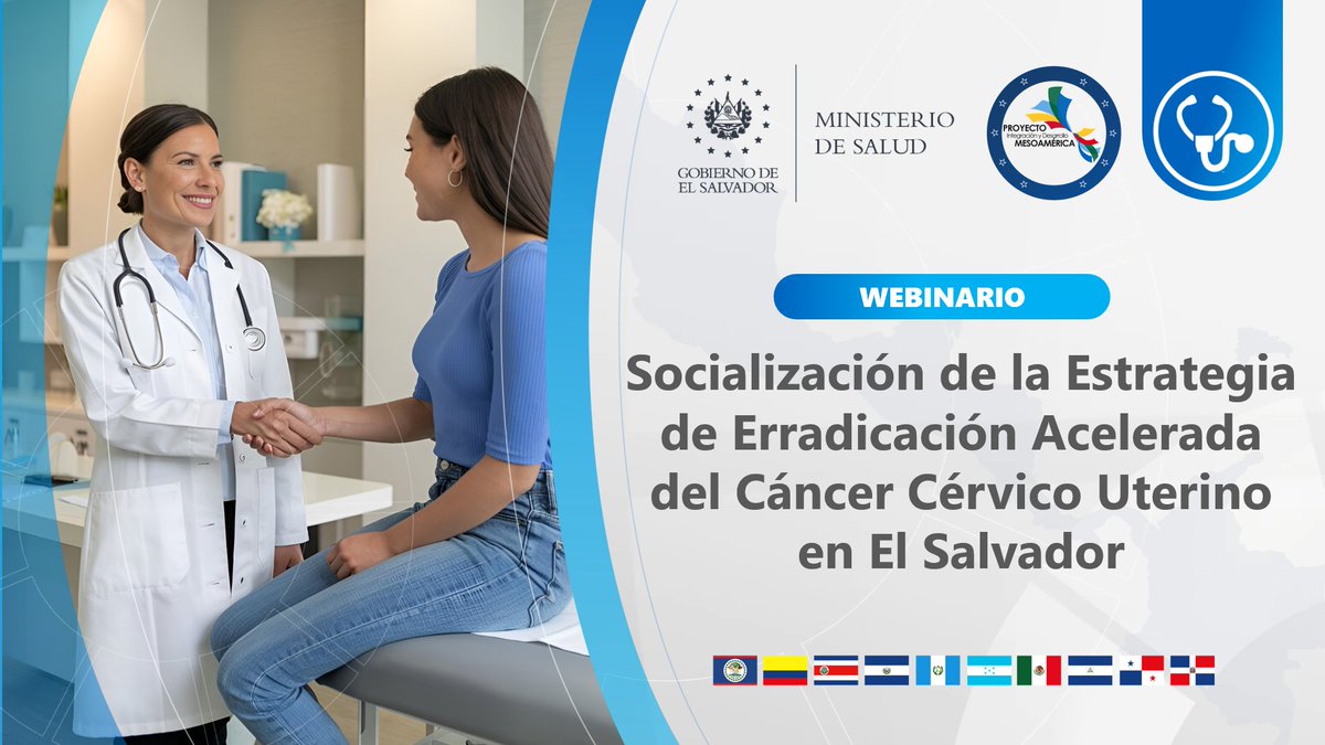 P_Mesoamerica's tweet image. #Salud en Mesoamérica 🩺

@SaludSV🇸🇻 compartió con los países de la región su experiencia con la "Estrategia de Erradicación Acelerada del Cáncer Cérvico Uterino en El  Salvador", como parte de las actividades enmarcadas en el Sistema Mesoamericano de Salud Pública #SMPS.