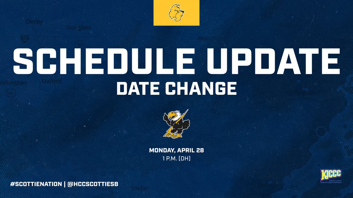 Highland Athletics (@hccscotties) on Twitter photo With rain continuing through the late afternoon here in Highland, Thursday’s @KJCCCMedia doubleheader between @HCCScottieSB and @CCCCSports has been postponed to Monday, April 28.
First pitch at Scottie Park is set for 1 p.m. With rain continuing through the late afternoon here in Highland, Thursday’s @KJCCCMedia doubleheader between @HCCScottieSB and @CCCCSports has been postponed to Monday, April 28.
First pitch at Scottie Park is set for 1 p.m.