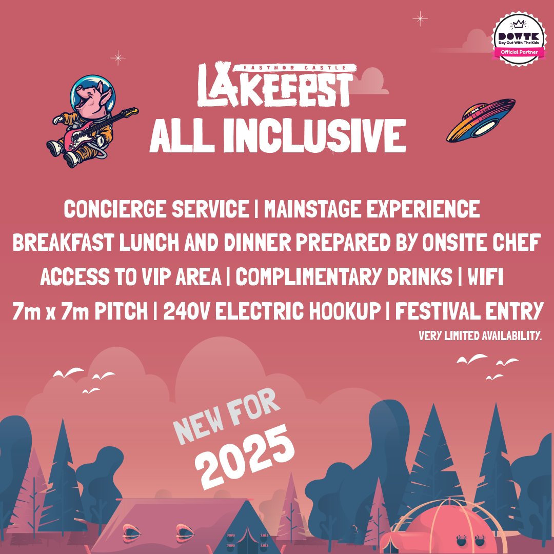 Lakefest All Inclusive - Brand New For 2025! 🔥 

Brought to you by the same team that deliver our VIP tent, this is your chance to live it up, and take ALL of the stress out of festival life! 

Need all the details? Head here ⬇️ 

loom.ly/vmr_3AA