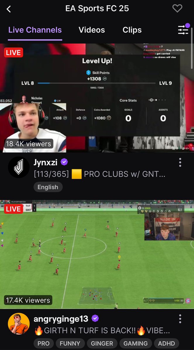 GingeUpdates's tweet photo. #GirthNTurf second prime 🥲

Ginge has done so incredibly well to bring it back as well as he has. GOAT of UK streaming. 🐐 https://t.co/qO4jnxOtYD