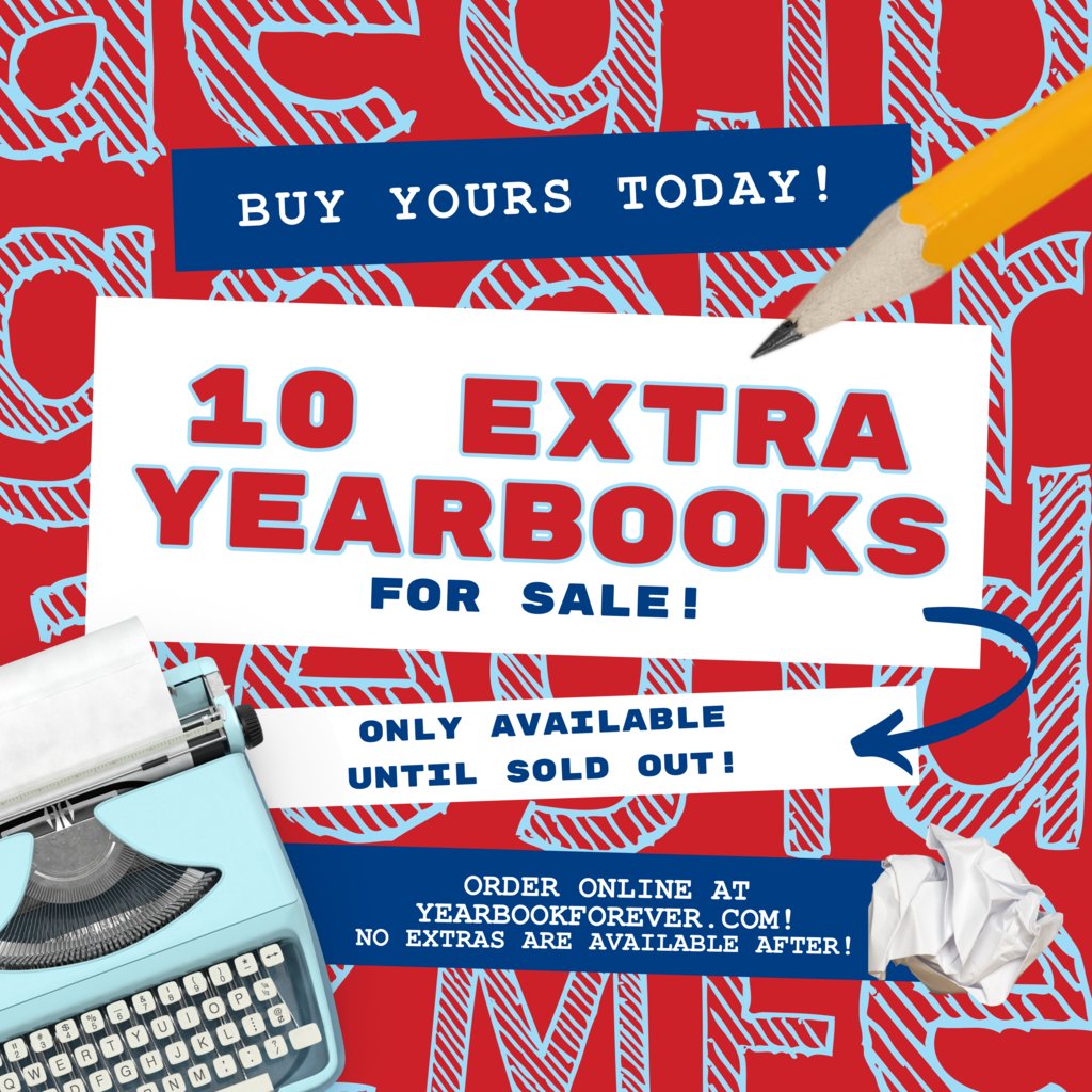 10 yearbooks left! You can order and/or donate on yearbookforever.com until sold out.