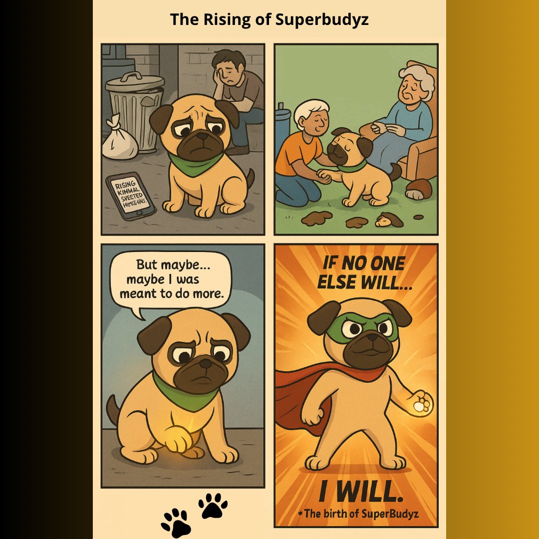 BUDYZXYZ's tweet image. 🌍 Bud saw a broken world.
And instead of turning away… he became the hero it needed.
⚡ The Rising of SuperBudyz — our Genesis comic is here.
#SuperBudyz #BUDYZ #MemecoinWithMeaning #CryptoComics