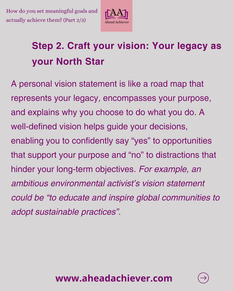 AheadAchiever's tweet photo. How do you set meaningful goals and actually achieve them? – Part 2/3
Begin with the end: A backward approach to practical, impactful goal-setting
#AheadAchiever #students #universities #education #HigherEducation #Study #books #TakeBackYourPower #GoalSetti #StudySkills https://t.co/IvLYtu2HuQ