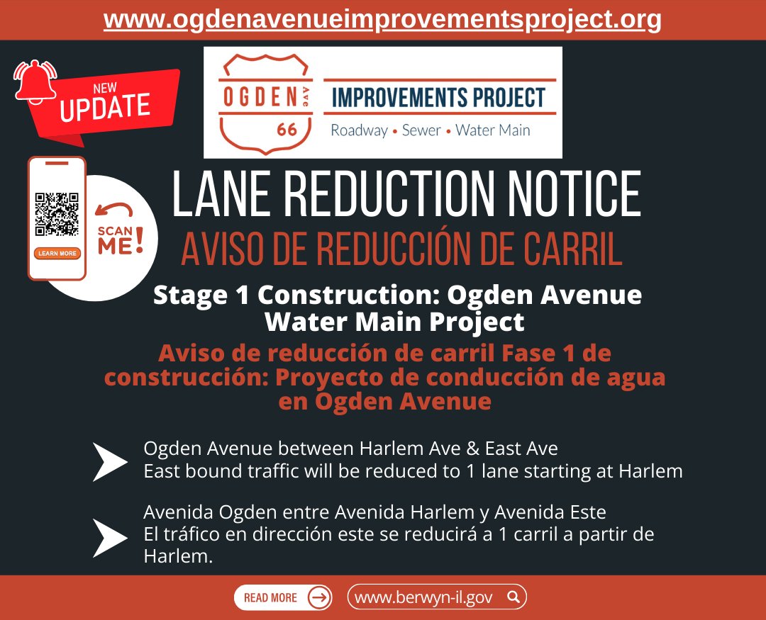 🛑Lane Reduction Notice 🛑