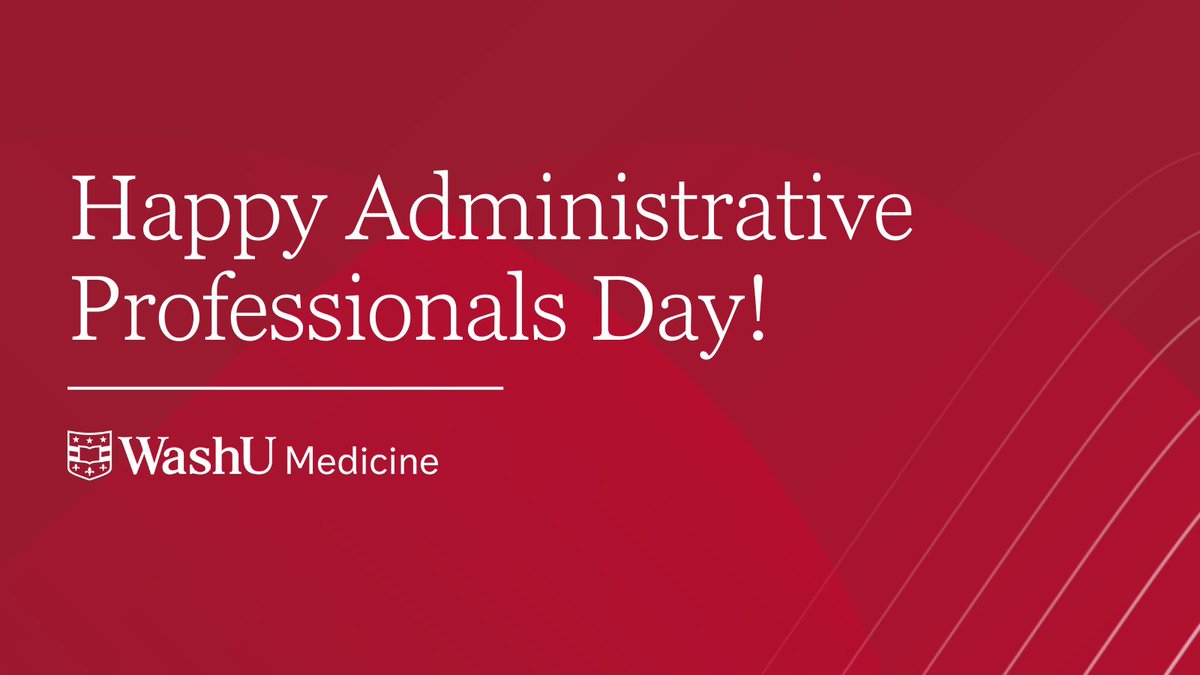 Happy #AdministrativeProfessionalsDay to all our amazing admins in #WashUanesthesiology! Thank you for all you do for the department!