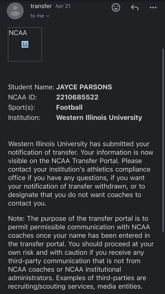 JayceParsons_'s tweet image. Thank you to all my coaches and teammates at Western Illinois University. I have decided to enter my name into the transfer portal.

- D1 FCS Transfer 
- 6’2 210 RB/ATH
- Dm me for film
- 4 Years of eligibility remaining 
- IHSA 2024 2A All-State