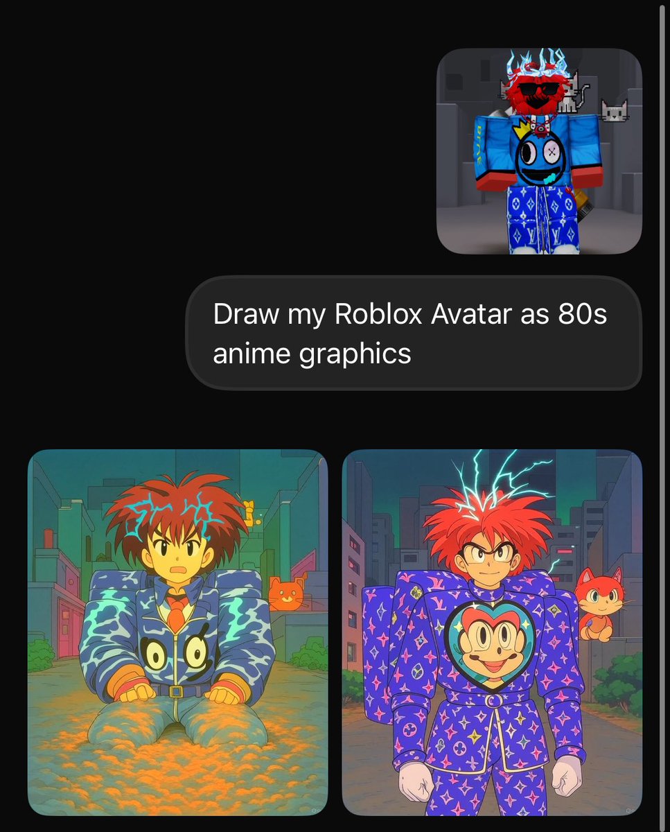 Lol, try this Grok prompt with your Roblox avatar 👀😍