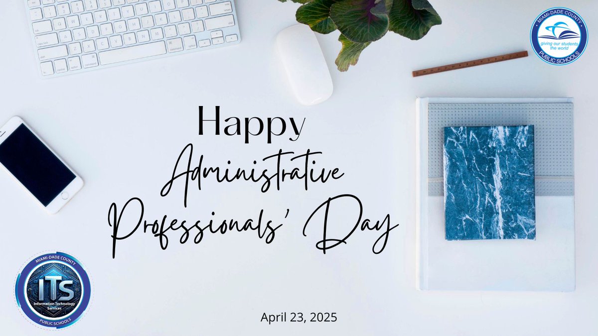 mdcpsCIO's tweet image. Huge thanks to all our incredible administrative professionals across @MDCPS! From keeping our offices running smoothly to supporting our students and staff, your contributions are invaluable. Thank you for being the glue that holds everything together! #AdminProfessionalsDay