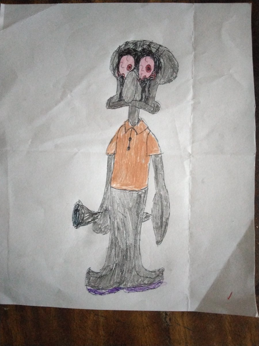 Lapastasecome's tweet image. Gracias a MCM aprendí a dibujar a momazos Diego

#Mcm #Creepypasta #RedMist #Squidward #Fnf