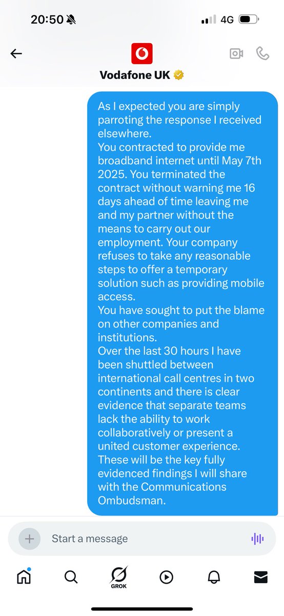 rossworcs's tweet photo. @CommsOmbudsman I would appreciate any advice on the following issue with @VodafoneUK summarised below https://t.co/3v9rn5KvlR