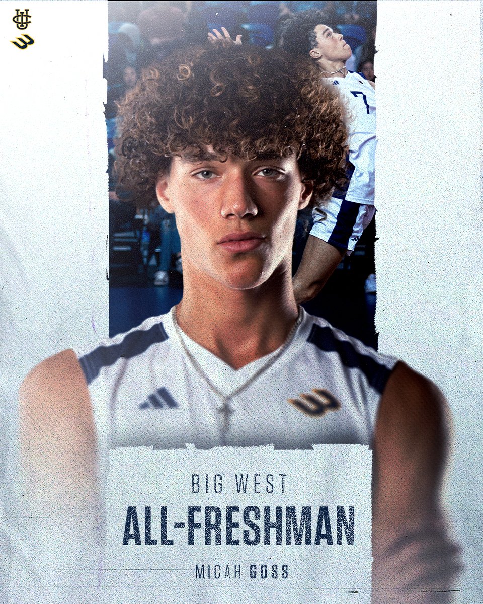 UCImvb's tweet photo. Middle Blocker Micah Goss has been named to the Big West All-Freshman Team! 💪 

#TogetherWeZot | #RipEm https://t.co/Iwd9xYZhF8
