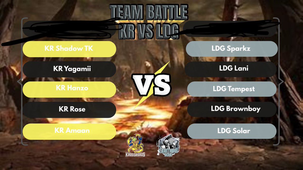 Lightning Dome Gladiators (@fgc_ldg) on Twitter photo Tonight LDG will be doing a team Battle against team KR (<a href="/KrossroadsMK/">The Krossroads FGC</a>) at 7:30pmest. It will be hosted on Sparkz Twitch channel (link in comments) and <a href="/Sparkz23451/">LDG|Sparkz2345</a> and <a href="/SimpleMelin/">Melin 🍉</a> will be on commentary! Tonight LDG will be doing a team Battle against team KR (<a href="/KrossroadsMK/">The Krossroads FGC</a>) at 7:30pmest. It will be hosted on Sparkz Twitch channel (link in comments) and <a href="/Sparkz23451/">LDG|Sparkz2345</a> and <a href="/SimpleMelin/">Melin 🍉</a> will be on commentary!