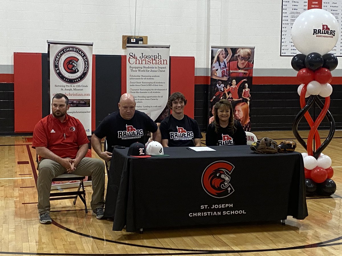 Brett Kennedy KQTV (@kckennedy93) on Twitter photo St. Joseph Christian High School senior Logan Hubble signs to play baseball with Northwestern College in Orange City, Iowa today. ⚾️
Hear from Hubble on his decision tonight on <a href="/KQ2SPORTS/">KQ2Sports</a>.
<a href="/LoganHubble_77/">Logan Hubble</a> <a href="/NWC_Baseball/">Northwestern Baseball</a> <a href="/SJCSLions/">St. Joseph Christian</a> St. Joseph Christian High School senior Logan Hubble signs to play baseball with Northwestern College in Orange City, Iowa today. ⚾️
Hear from Hubble on his decision tonight on <a href="/KQ2SPORTS/">KQ2Sports</a>.
<a href="/LoganHubble_77/">Logan Hubble</a> <a href="/NWC_Baseball/">Northwestern Baseball</a> <a href="/SJCSLions/">St. Joseph Christian</a>