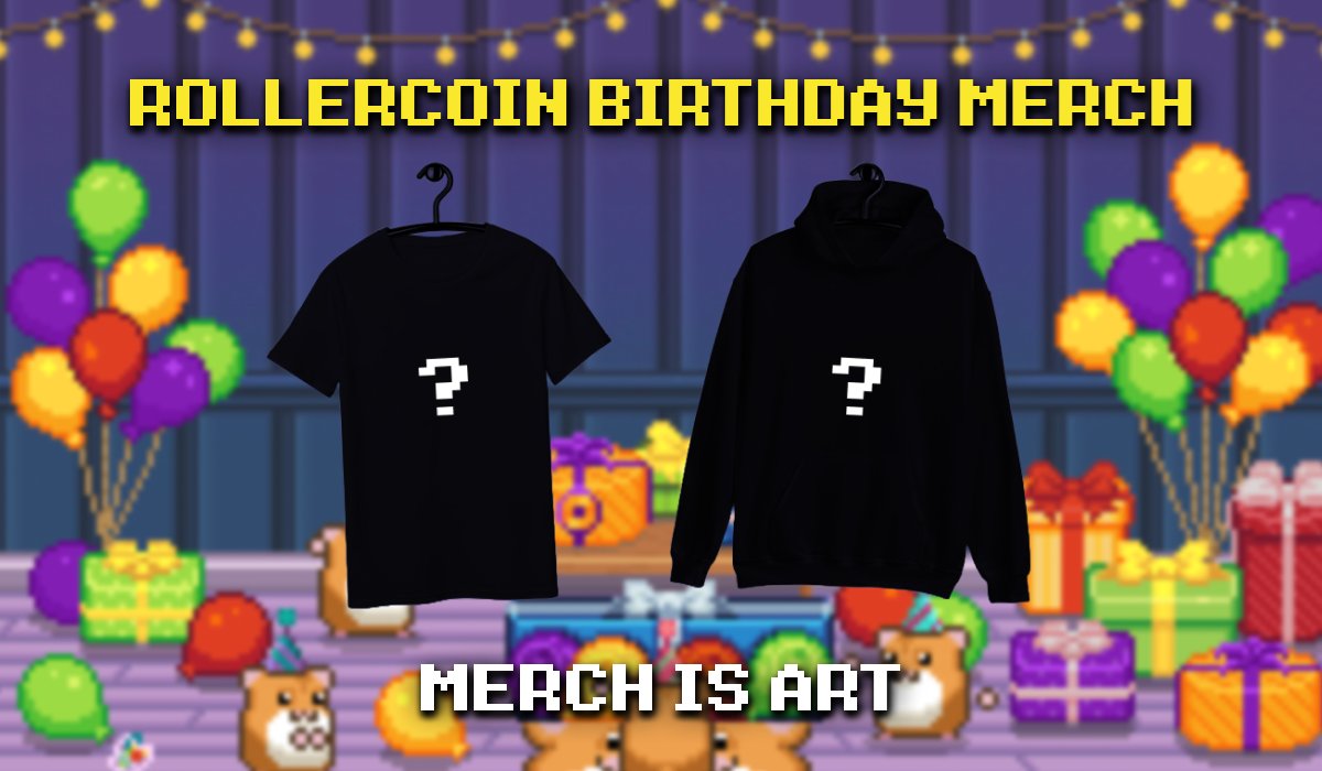 rollercoin_com's tweet photo. 🎈DROPPED IT LIKE IT'S HOT: 7TH ANNIVERSARY MERCH!🎈

👕Official 7th Anniversary Collection: clean, bold, and created with love by the RollerCoin team. 

🏆 #RollerStyle Contest Winners: Fan-made designs featuring Uncle Hamster, Roller Dancer and more are about to become wearable legends in the official merch lineup

🎂 7 years of RollerCoin. One epic merch drop to celebrate it all

Read the full article & explore the collection! 👇
https://t.co/y33fIKxMQg