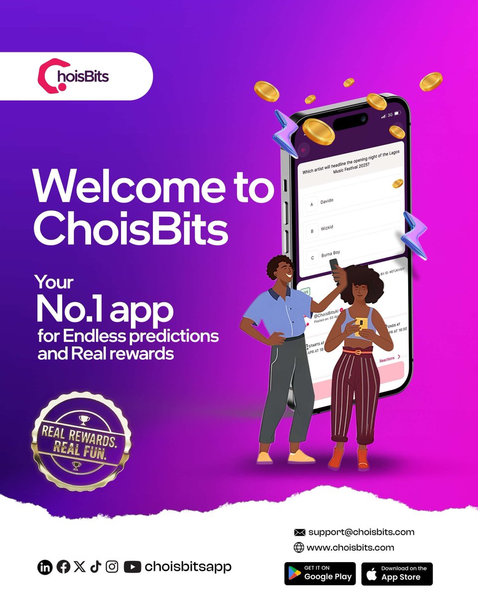 choisbitsapp's tweet photo. π Say hello to ChoisBits! The app that turns your thoughts, predictions, and hot takes into real engagement (and maybe even cash ππ°)
π Download now and let's earn together
https://t.co/b9TbnImc6I
#ChoisBits #JoinTheFun #CreateBits #PerfectMatchXtra #CruiseTuesday #PMXtraS3 https://t.co/VcLn7smLSZ