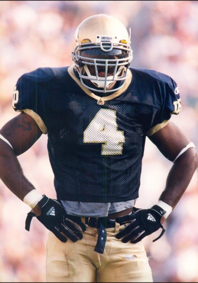 Bruce Straughan (@bruce_straughan) on Twitter photo Way back Wednesday:
One of the toughest photos in Notre Dame Football History! Kory Minor <a href="/Kmine4/">Kory Minor</a> was an absolute terror on the field! In his career at Notre Dame he recorded 245 tackles (43.5 for a loss) and five interceptions ☘️💪🏼 Way back Wednesday:
One of the toughest photos in Notre Dame Football History! Kory Minor <a href="/Kmine4/">Kory Minor</a> was an absolute terror on the field! In his career at Notre Dame he recorded 245 tackles (43.5 for a loss) and five interceptions ☘️💪🏼