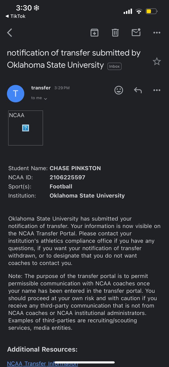 Officially In, with 4 years of eligibility left. 
<a href="/adamgorney/">Adam Gorney</a> <a href="/JeremyO_Johnson/">Jeremy Johnson</a>