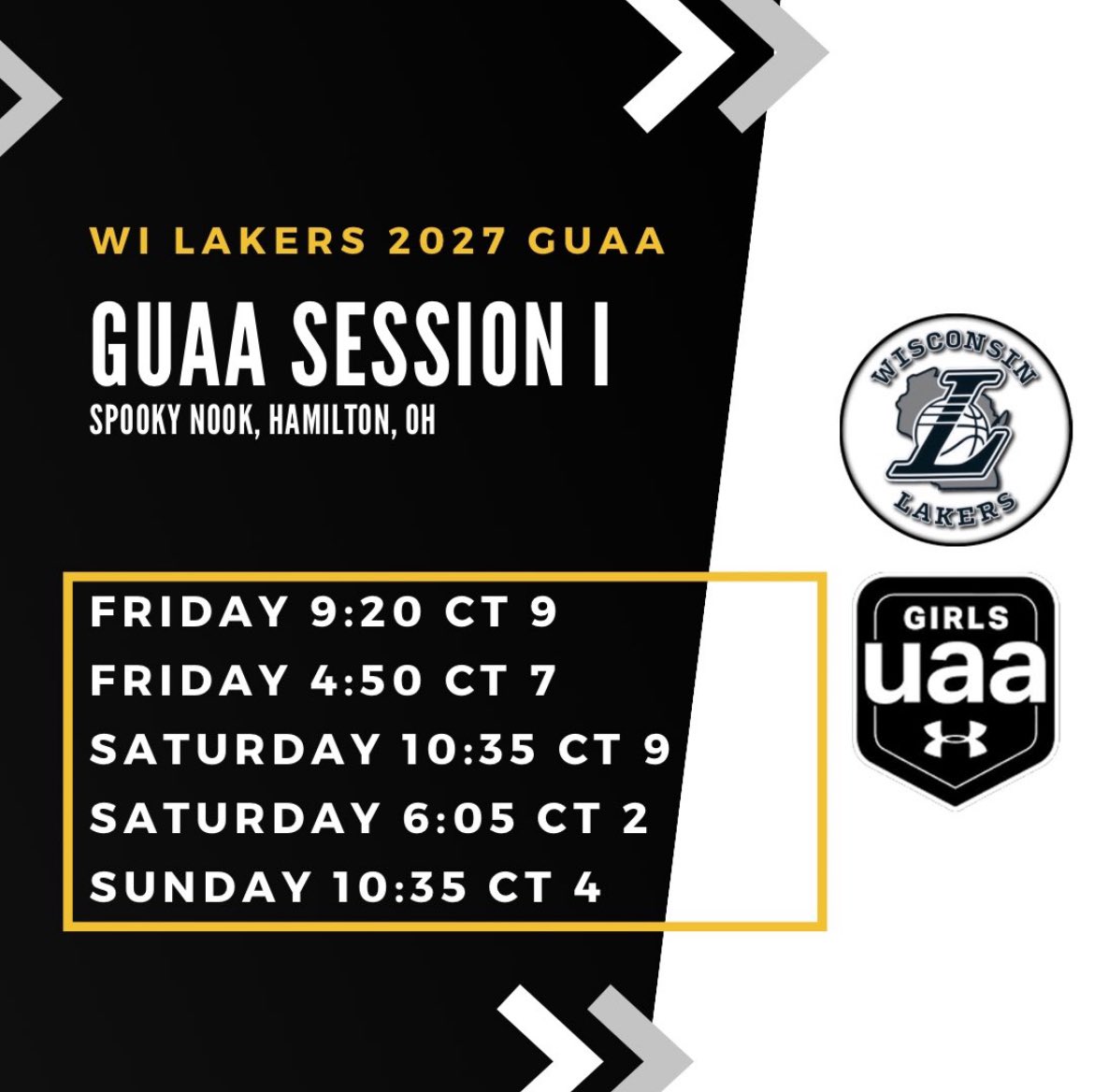 GUAA Session 1 in Hamilton, OH this weekend.