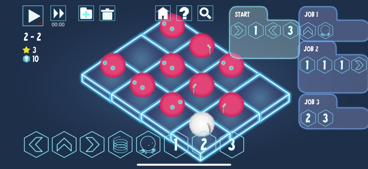 chika_kishida's tweet image. #DigitalPuppet デジタルパペット 2-2
最初のステージからやり直してみた。
コマンド数が減る事も偶にあるが、逆に最短手数を取った方法が全く思い出せないパターンもあった件(º﹃º )

解法記録するのって大事だねぇ…