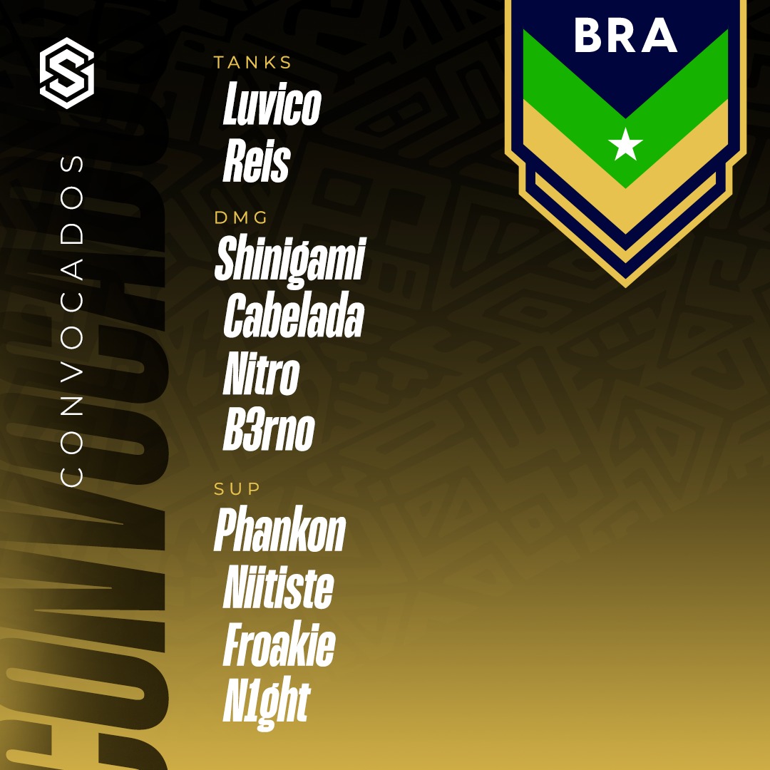 🇧🇷 Roster Reveal dos Canarinhos, a primeira seleção e revelar seus convocados !!!