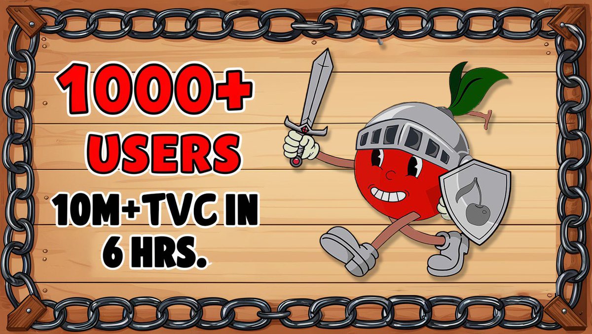 cherrytgbot's tweet image. 1/ Cherry’s launchpad is live and the first IDO on this launchpad is the Cherry token itself.
In less than 6 hours the Cherry Launchpad has already attracted 1000+ new on-chain users who have all bought the $CHERRY token. The total value of all connected wallets to the Cherry…