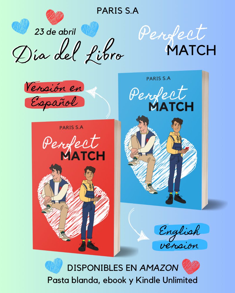 PerfectMatchBk's tweet photo. Esta es la historia de Spencer y James. ¿Encontrarán el amor verdadero? 
Averígualo ahora en la serie Perfect Match, disponibles en Amazon y Kindle Unlimited. 🩷💜

MX
https://t.co/lYEwp2xssA

ES
https://t.co/QqpIAyU77N

#Romance #KindleUnlimited #eBook
#libroslgbt #Autopublicado https://t.co/9Grzcjv91w