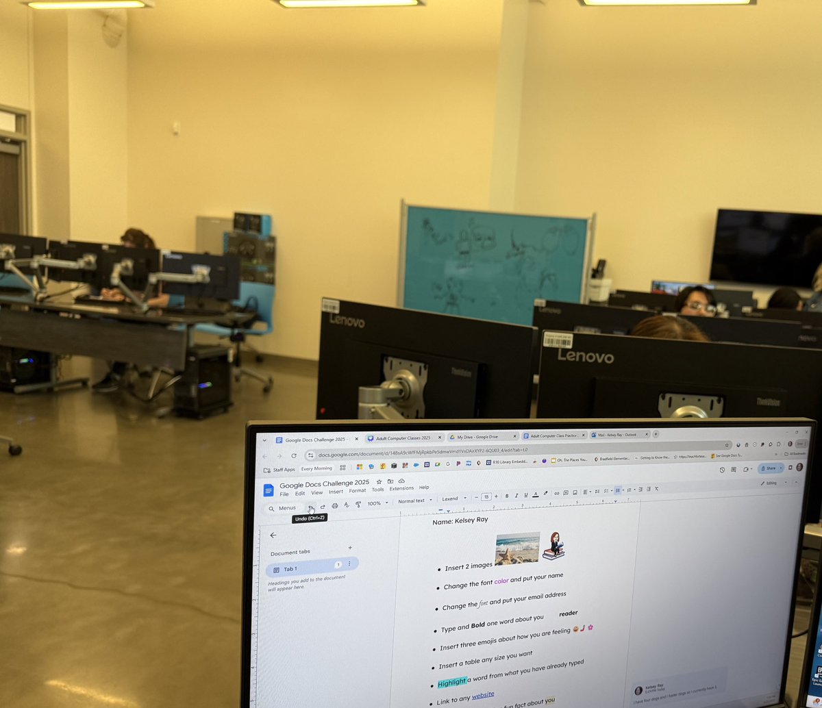 Tonight’s class was about Google Drive and Google Docs! 🖥️ <a href="/gisdnews/">Garland ISD</a>