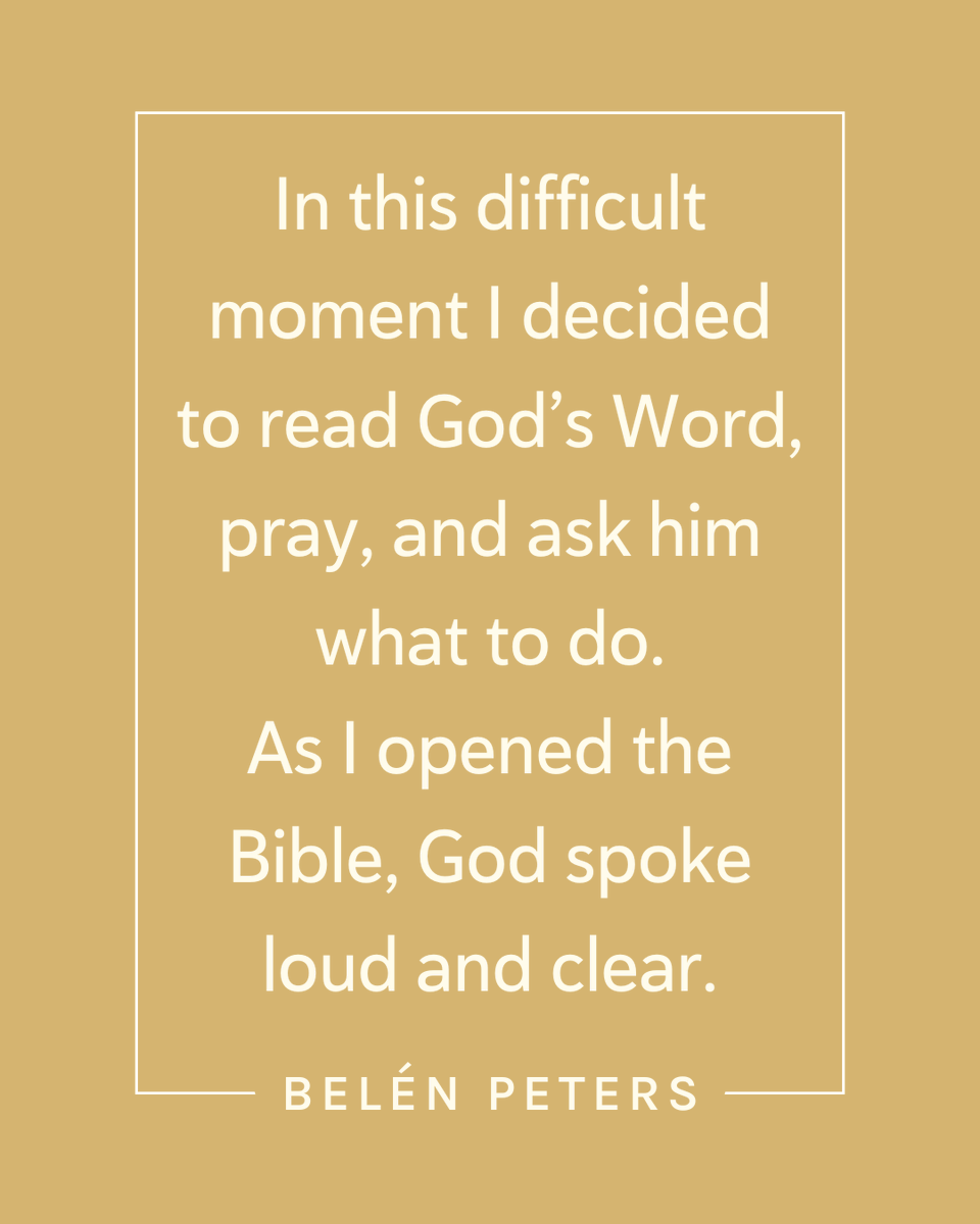 EWStogether's tweet photo. Can you relate to Belén? Let us know in the comments! It's so encouraging to hear testimonies of how God is leading others.

If you'd like to hear more of Belén Peters' story, you'll find it here: https://t.co/EAH7VXAmxg https://t.co/k5zN4qhfIe
