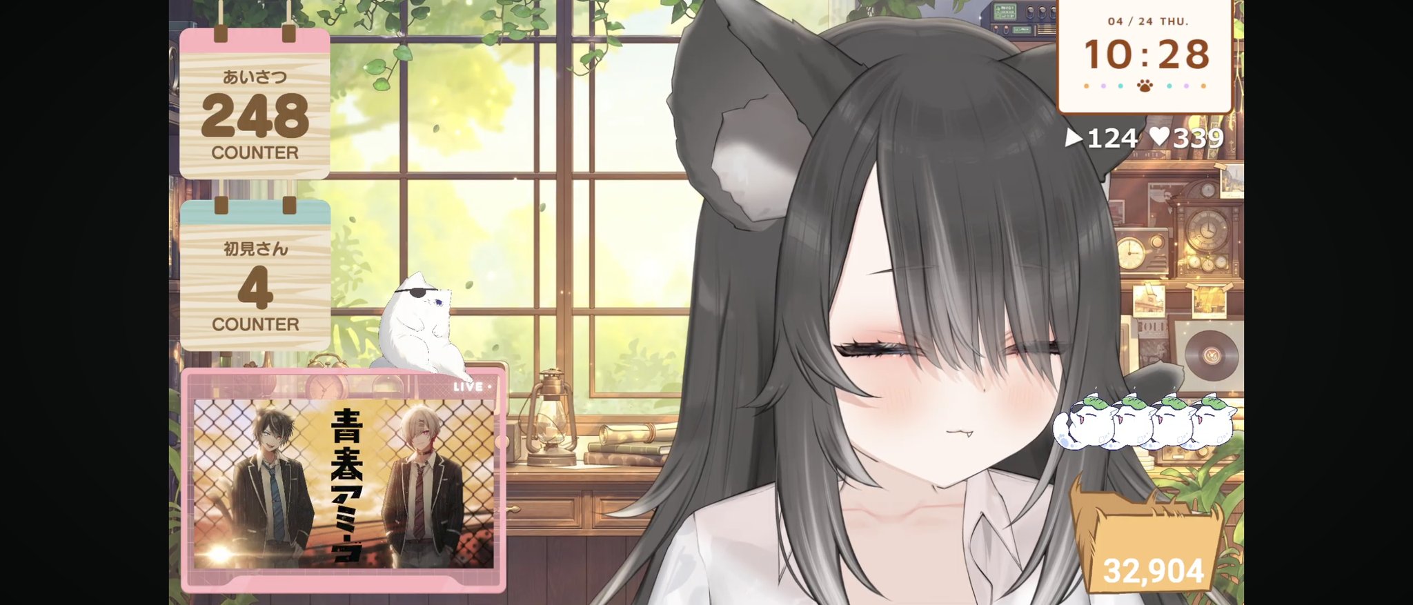おはようにゃんこちゃん達☁️🤗🐈‍⬛