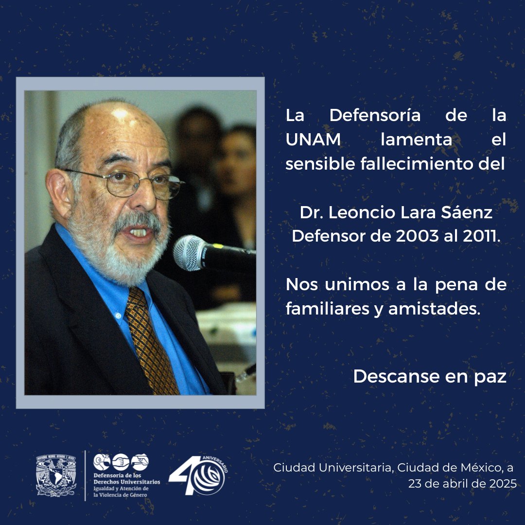 Defensoría UNAM (@unamddu) on Twitter photo 🙏 Descanse en paz 🙏 #Unam #comunidaunam 🙏 Descanse en paz 🙏 #Unam #comunidaunam