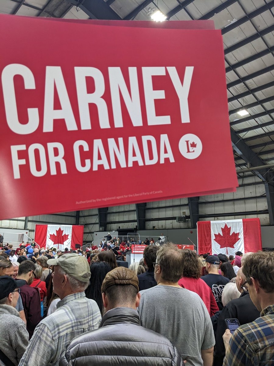 First rally!
LET'S GO MARK CARNEY!
#CarneyForCanada #Carney2025
