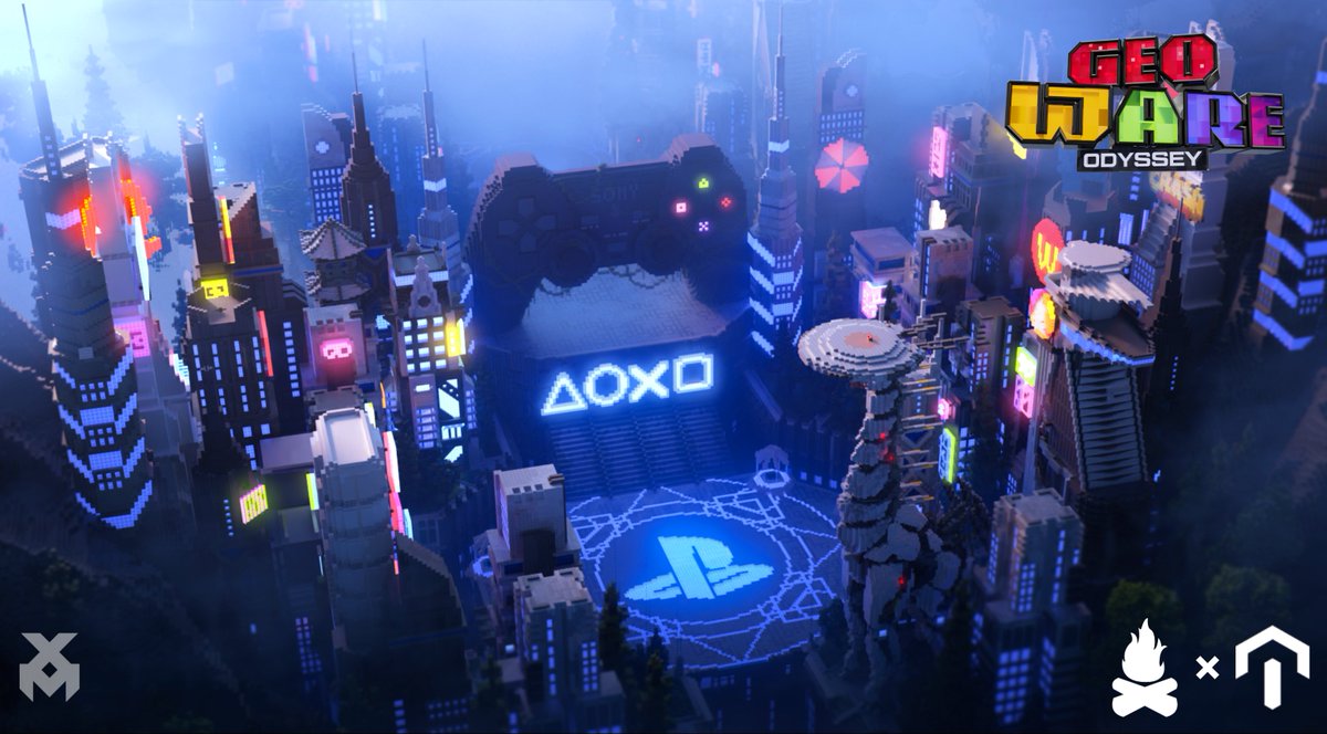 La ciudad de azul neón 🏙️   

Toda la historia de PlayStation plasmada en un solo distrito inspirado en todo su trabajo 💙📀

PlayStation llega a GEO WARE ODYSSEY, con secretos escondidos en este escenario que se estará tramando allí?🤔   

En unos días por GEO WARE ODYSSEY ⏰