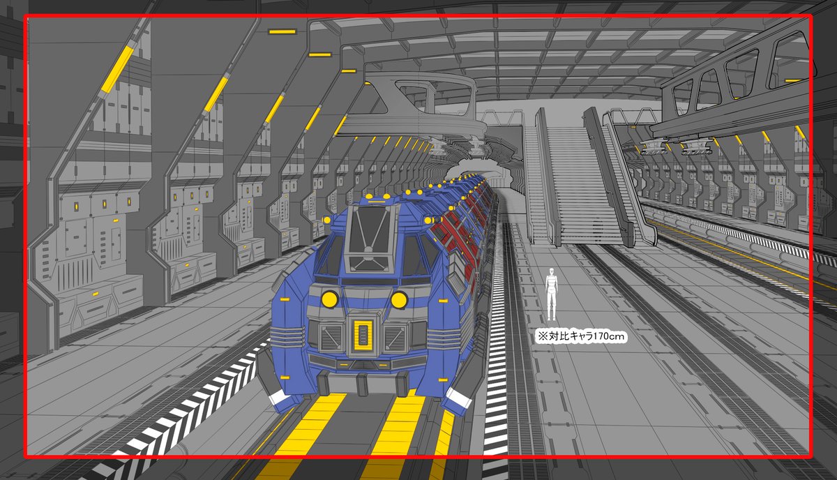 My works!!! 参考画像しかないカットに駅構内デザインをして電車を置けと言う指示に、画角をピタリあわせて駅と電車をモデリングして完璧に配置する神技でございます✨👍笑
Netflixシリーズ「ムーンライズ」独占配信中
#ムーンライズ
#MOONRISE
#WITSTUDIO
#Netflix