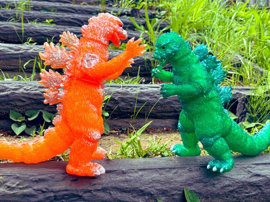 ホビーラウンド32 ドリプラ×てんつく工芸 新作 ゴジラ (1974) ソフビ