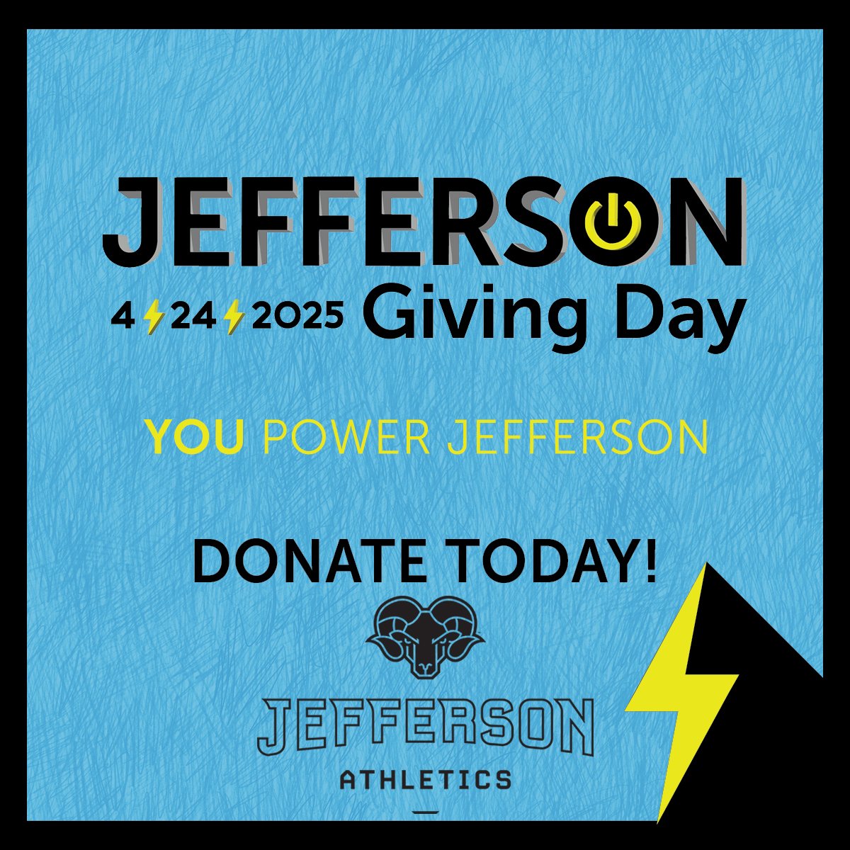 Jefferson Rams ๐ (@jeffersonrams) on Twitter photo Excited to share that today, April 24, is #JeffersonGivingDay, a 24-hour event celebrating the generosity of <a href="/TJUHospital/">Jefferson Health</a> and <a href="/JeffersonUniv/">Thomas Jefferson University</a> communities in #Philadelphia. Please repost
to spread the word and visit Jefferson.edu/GivingDay Excited to share that today, April 24, is #JeffersonGivingDay, a 24-hour event celebrating the generosity of <a href="/TJUHospital/">Jefferson Health</a> and <a href="/JeffersonUniv/">Thomas Jefferson University</a> communities in #Philadelphia. Please repost
to spread the word and visit Jefferson.edu/GivingDay