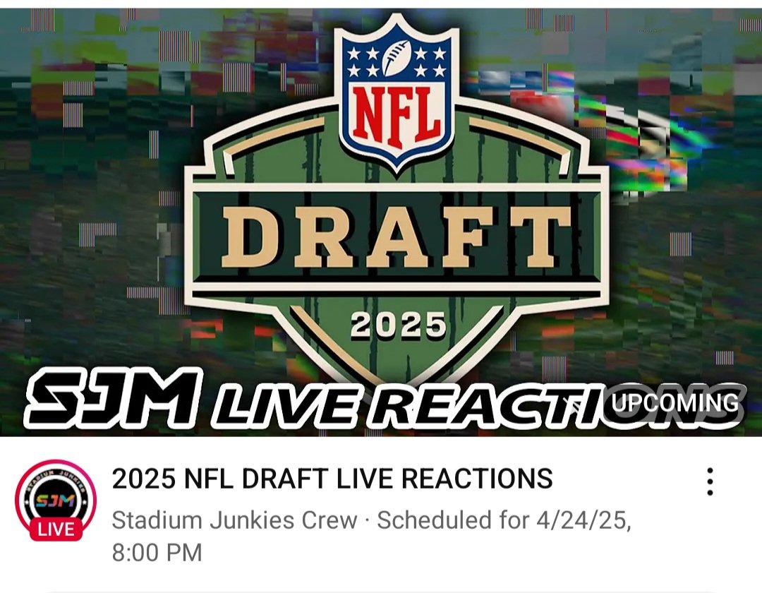 BLSg31482804's tweet photo. If Anyone is interested in joining my guys  @bigtonylopez76  and @shadowwalker062 
 for Day 1 of the NFL Draft over on the Stadium Junkies Media YouTube channel, Let me know and I'll send y'all a link privately!

https://t.co/nUjSGRu560 https://t.co/GoOq2XLkMM