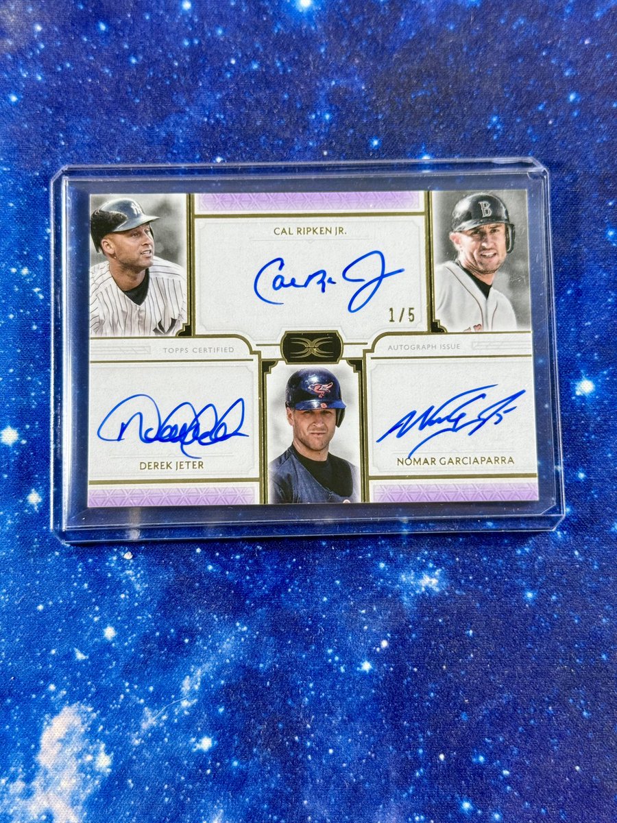 Jeter Ripken and Nomar Dual Auto /5
$750