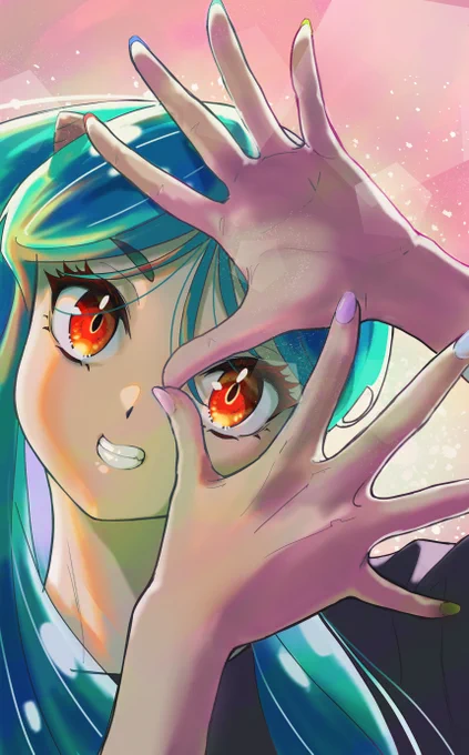 #うる星やつら #ラムちゃんさいとうなおき先生のポーズを参考にしました。Pastelaで描いていません。僕がツールに対応できなかった「#今日の参考ポーズ」 