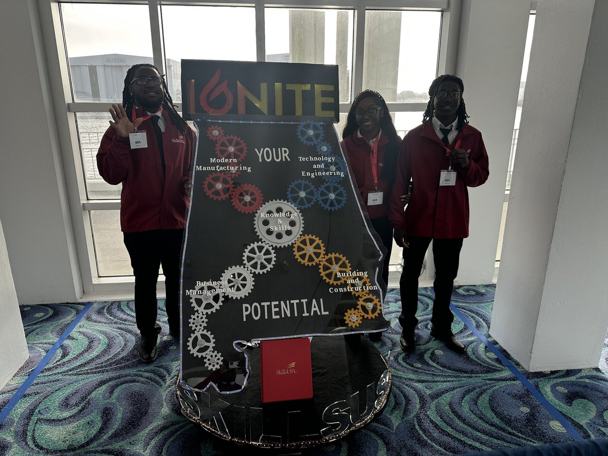 Harold White (@mhsindmain) on Twitter photo 2025 Alabama SkillsUSA Championships - Chapter Display - Gold Winners!! Kenyavae Jordan, Madison Burroughs and Joshua Fuller. <a href="/MinorHighTigers/">MinorHighTigers</a> <a href="/JEFCOCareerTech/">JEFCOED Career Tech</a> <a href="/JEFCOED/">Jefferson County Schools</a> <a href="/SkillsUSA/">SkillsUSA</a> 2025 Alabama SkillsUSA Championships - Chapter Display - Gold Winners!! Kenyavae Jordan, Madison Burroughs and Joshua Fuller. <a href="/MinorHighTigers/">MinorHighTigers</a> <a href="/JEFCOCareerTech/">JEFCOED Career Tech</a> <a href="/JEFCOED/">Jefferson County Schools</a> <a href="/SkillsUSA/">SkillsUSA</a>