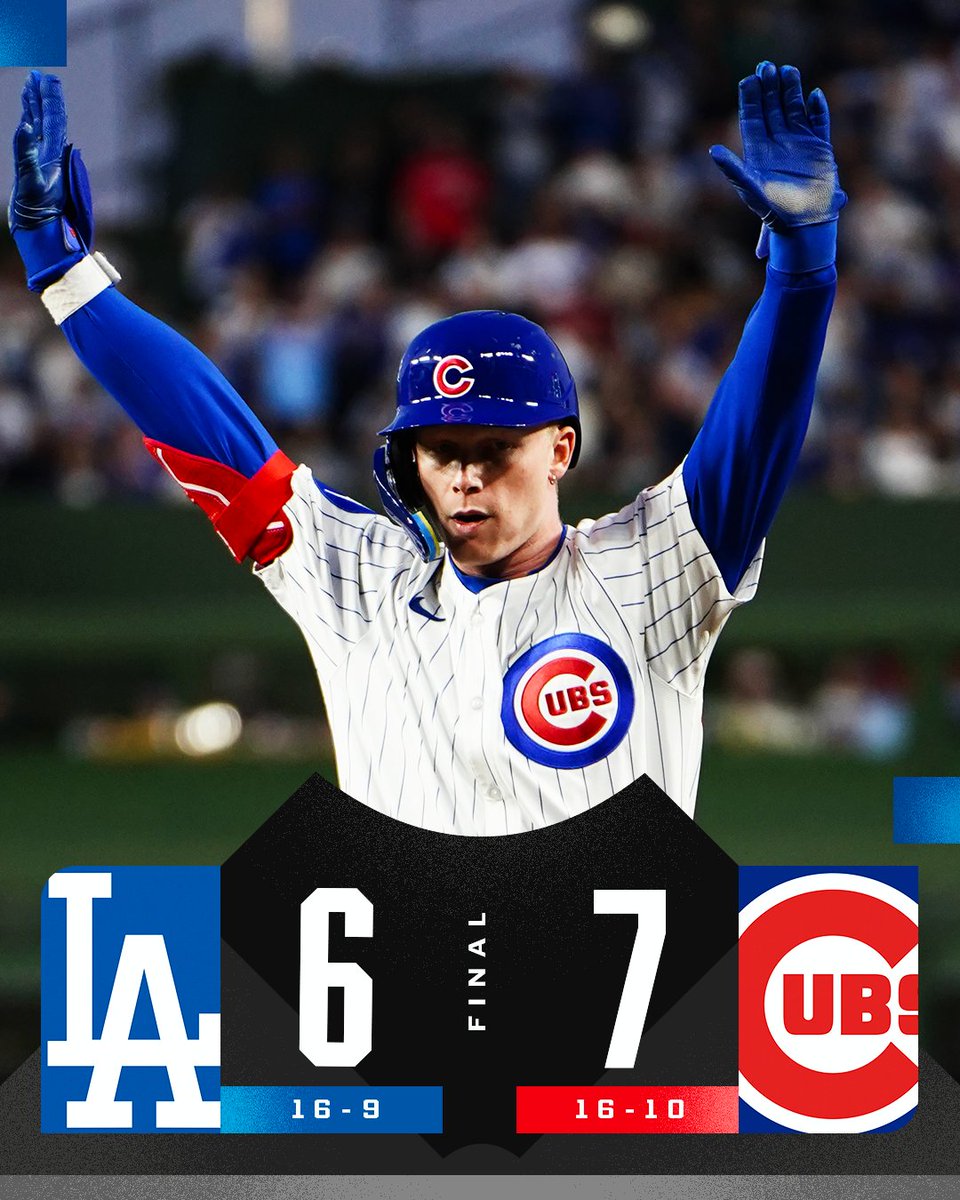 MLB (@mlb) on Twitter photo Pete Crow-Armstrong goes 3-for-4 with a HR and 4 RBI to lead the <a href="/Cubs/">Chicago Cubs</a> to a 2-game sweep. Pete Crow-Armstrong goes 3-for-4 with a HR and 4 RBI to lead the <a href="/Cubs/">Chicago Cubs</a> to a 2-game sweep.