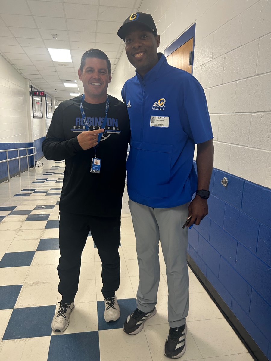 Thanks to <a href="/Coach_JJohnson/">Jason Johnson</a> from Angelo State for recruiting the Rockets today!!